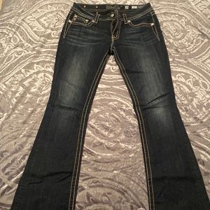 Mid-Rise Boot Cut Miss Me Jeans